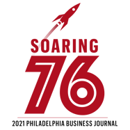 2021 Philadelphia Business Journal Soaring 76 Logo
